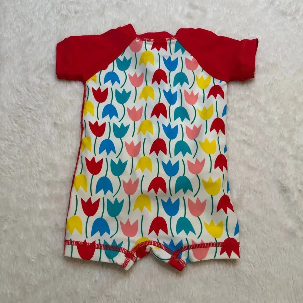 Hanna Andersson Tulip Rash Guard sz 50 (0-3 months)